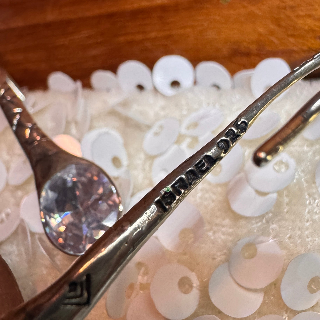 Sterling Silver Cubic Zirconia Falling Star CZ Earrings