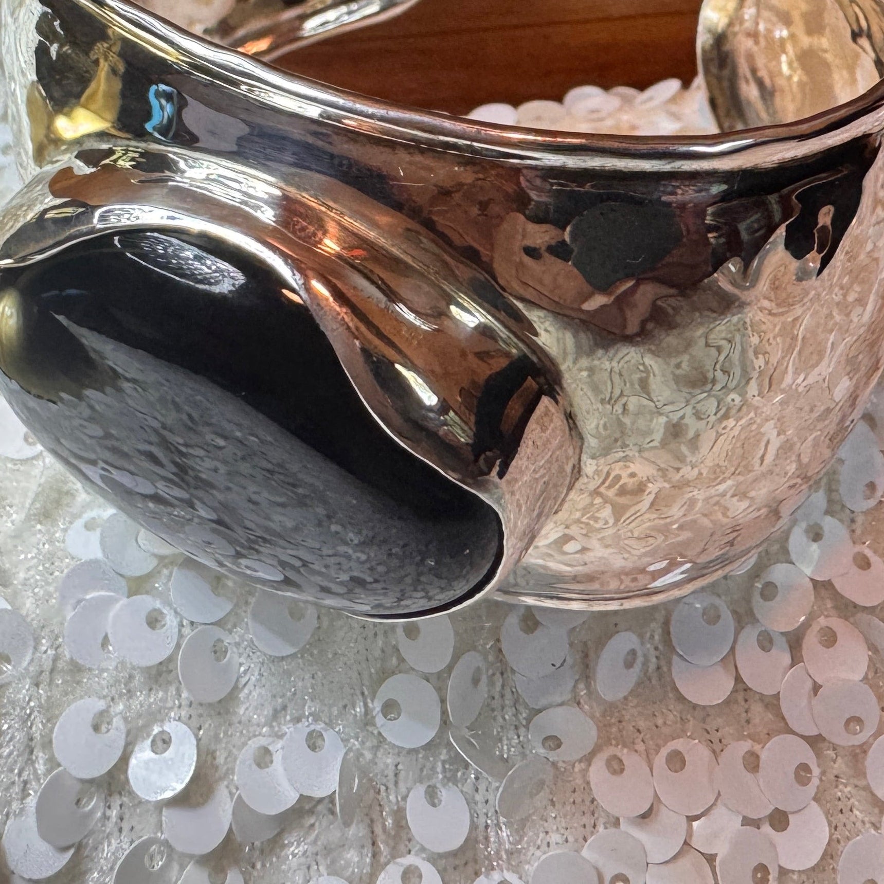 Sterling Silver Black Chalcedony Cuff Bracelet