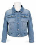 Nicole Miller New York NWT Cropped Denim Jacket